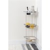 Полка напольная трехъярусная угловая Siv, хром - фото 404436