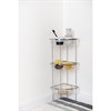 Полка напольная трехъярусная угловая Siv, хром - фото 404441