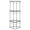 Полка напольная трехъярусная угловая Siv, черная - фото 404446