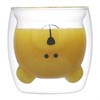 Чашка стеклянная с рисунком Bear, 250 мл - фото 404693