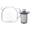 Чайник стеклянный, 750 мл, серый - фото 404731