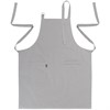 Фартук из хлопка серого цвета из коллекции Essential, 70х85 см - фото 404997