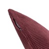 Чехол на подушку фактурный из хлопкового бархата бордового цвета  из коллекции Essential, 45х45 см - фото 405221