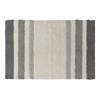 Коврик для ванной из хлопка с серой полоской коллекции Essential, 50х80 см - фото 405246