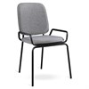 Стул Ror, Double Frame, рогожка, черный /серый - фото 405416