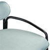 Стул барный Ror, Round, велюр, черный/светло-бирюзовый - фото 405493