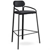 Стул барный Ror, Round, велюр, черный/черный - фото 405500