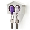 Держатель для ключей Duo Sparrow, белый/фиолетовый - фото 405661