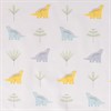 Простыня на резинке из сатина с принтом Dinosauria world из коллекции Tiny world, 60х120х20 см - фото 405821