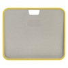 Доска разделочная из пшеничного волокна двусторонняя Ness, 34х28 см, светло-серая с желтым кантом - фото 406400