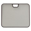 Доска разделочная из пшеничного волокна двусторонняя Ness, 34х28 см, светло-серая с темно-сливовым кантом - фото 406412