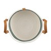 Корзина для хранения Helly D30х15 см, бежевая/зеленая - фото 406822