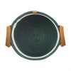 Корзина для хранения Helly D28х14 см, бежевая/зеленая - фото 406829