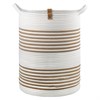 Корзина для хранения Thea D35х48 см, бежевая/горчичная - фото 406837