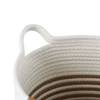 Корзина для хранения Thea D30х46 см, бежевая/горчичная - фото 406845