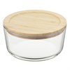 Контейнер стеклянный с бамбуковой крышкой, 950 мл - фото 407054