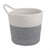 Кашпо Gerd, D20х19 см, белое/светло-серое - фото 407481