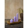 Свеча декоративная цвета лаванды из коллекции Edge, 25,5см - фото 408106