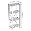 Стеллаж ХЕЙНЕ IKEA 1 секция (4 стойки;4 полки) - фото 408269