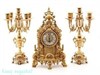 Комплект: каминные часы и 2 подсвечника, h=41 см - фото 43250
