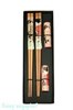 Набор палочек для суши на 2 персоны с подставками, 25х8х2 см - фото 45986