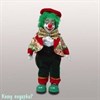 Фигура музыкальная "Клоун", h=27 см, красно-зеленый - фото 50646