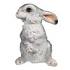 Фигура декоративная Заяц цвет: серебро L16W13.5H24см - фото 69307