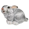 Фигура декоративная Заяц цвет: серебро L30W18H20см - фото 69309