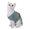 Фигура декоративная Кот в свитере цвет: голубой L9W12H19см - фото 69342