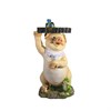 Фигура декоративная Свинка с кормушкой на голове L22,5W21H47см - фото 69510