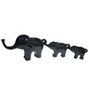 Набор из 3-х декоративных фигурок Семья слонов цвет: черный) L57W15H8.5см - фото 69609
