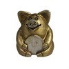 Фигура декоративная Свинка рубль бережет золотая L4.5W5H5см - фото 69900