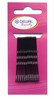 Невидимки черные 50 мм (12 шт) волна Деваль Бьюти (Dewal Beauty) N-12BLACK - фото 94585
