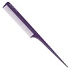 Расческа рабочая с пластиковым хвостиком фиолетовая Деваль Бьюти (Dewal Beauty) DBFI6104 - фото 94702