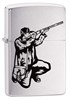 Широкая зажигалка Zippo Vector Rifle And Hunt 200 - фото 95221