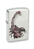 Широкая зажигалка Zippo Scorpion Color 205 - фото 95496