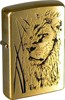 Широкая зажигалка Zippo Proud Lion 204B - фото 95515