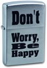 Широкая зажигалка Zippo Don't worry 200 - фото 95645