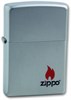 Широкая зажигалка Zippo С Покрытием Satin Chrome 205 ZIPPO - фото 95649