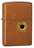 Широкая зажигалка Zippo Bs Bullethle/tofee 24717 - фото 95712