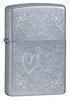 Широкая зажигалка Zippo Heart To Heart 24016 - фото 95937
