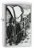 Широкая зажигалка Zippo Cowboy 24879 - фото 96006