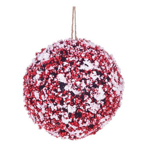 Изделие декоративное подвесное "Заснеженный шар", L21 W21 H21 см - фото 330986