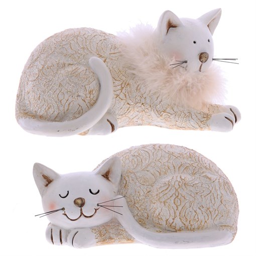 Фигурка декоративная "Кошка", L20 W10 H11 см, 2в. - фото 336032