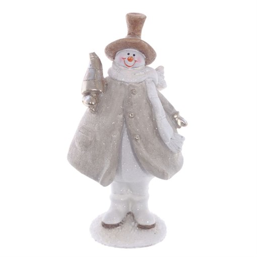 Фигурка декоративная "Снеговик", L10,5 W8 H19,5 см - фото 336126