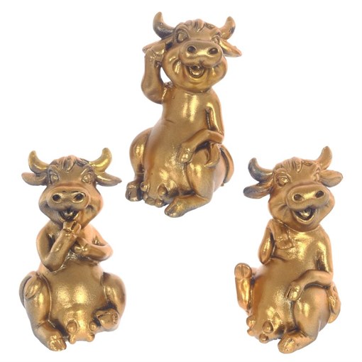 Фигурка декоративная "Коровка"", L4 W3,5 H5,5 см, 3в. - фото 336335