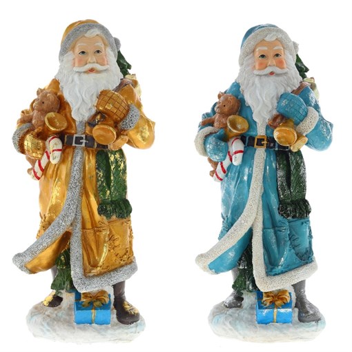 Фигурка декоративная "Дед Мороз", L21 W18,5 H45 см - фото 336796