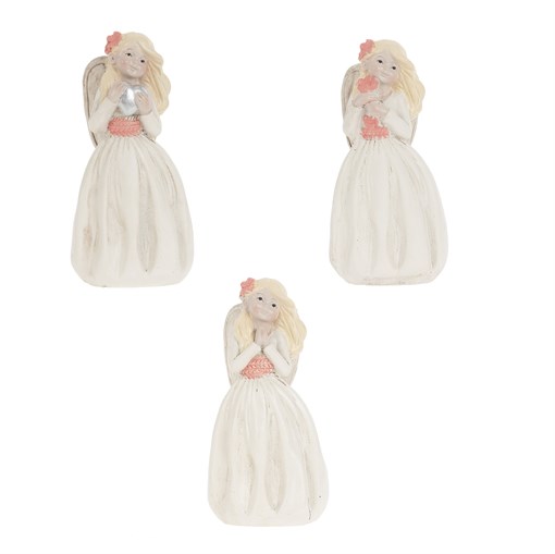 Фигурка декоративная "Ангел",  L7,5 W5,5 H15,5 см, 3в. - фото 338391