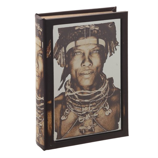 Шкатулка-книга с зеркальным элементом, L17 W5 H26 см - фото 339608