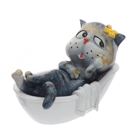 Фигурка декоративная "Кот", L11 W6 H8 см - фото 341485